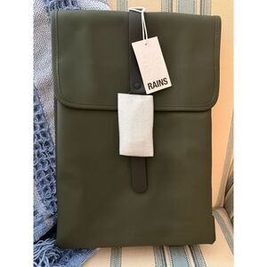 Rains Sand Coated Waterproof Padded Back Book Backpack Bag, NWT, Unisex RAINS leisure backpack Book Daypack Sand | Buy bags, purses  main image 2